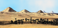 The pyramids of Abusir.