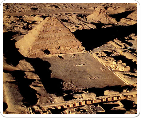 Aerial view of the funerary complex of Horus Netjerikhet.