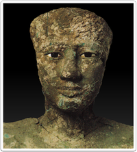 Head of the life-size statue of Pepi I