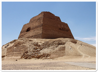The Meidum Pyramid is often credited to Huni, but it was at least completed or even completely built by Snofru.
