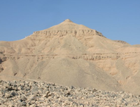 El-Qurn, the mountain peak on the Theban Westbank.