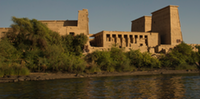The temple of Isis on the island of Philae was the last temple to have housed an Ancient Egyptan cult.